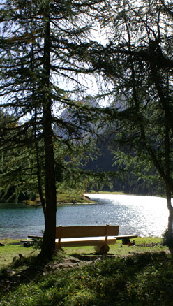 Foto Sitzbank am See